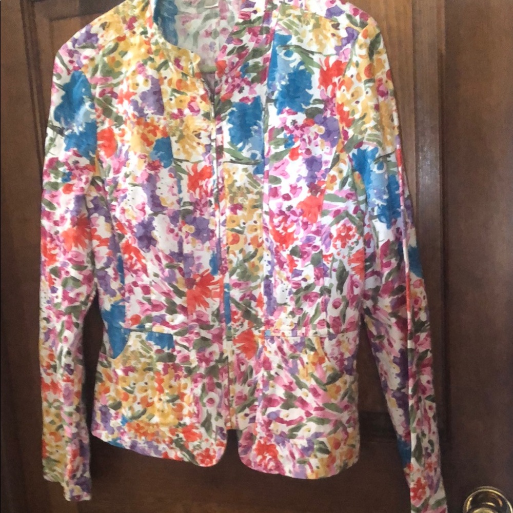 Floral Multicolor Women's Jacket